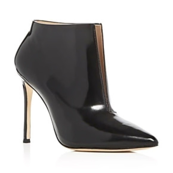 Pour La Victorie Calinda Front Slit Bootie Heel Black Size 8.5 - Picture 1 of 9